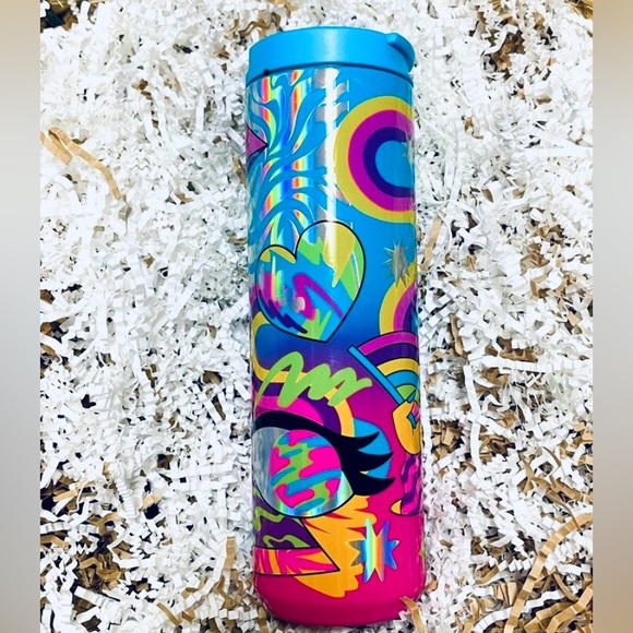 Starbucks Tim Singleton Pride Iridescent Rainbow Tumbler Hot Cold Cup 3pc Set - Picture 8 of 16